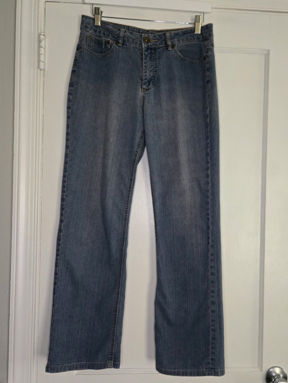 Jeanerosity Classic Straight Leg Low Rise Jeans Pocket Embroidery Y2K Women's 8